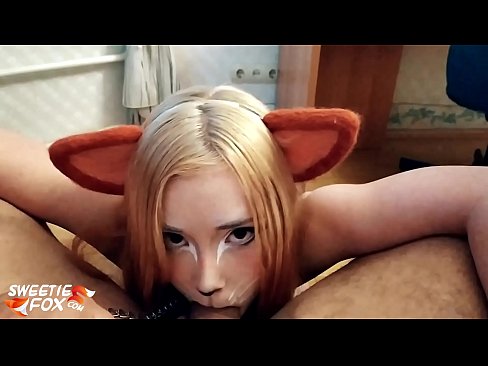 ❤️ キツネがチンポを飲み込み、口の中にザーメンを出す ❤ ファッキングビデオ ❌️❤